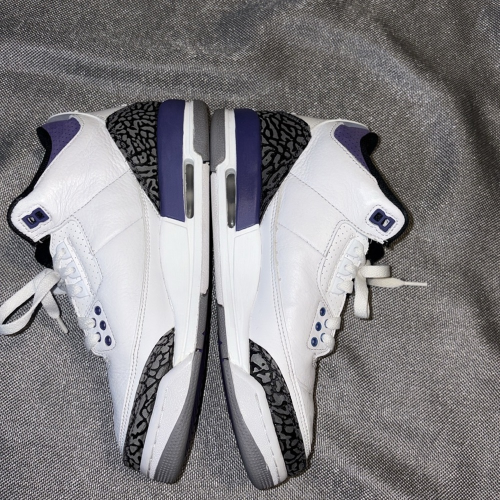 Jordan Retro 3 Dark Iris size 7Y… - Picture 3 of 5